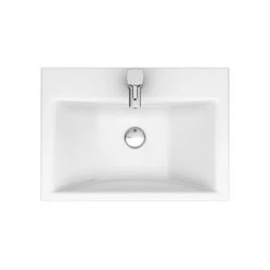 Nova Vanity Sink With Cabinet - 450mm Modern High Gloss White (Flat Packed) 3 Nova Vanity Sink With Cabinet - 450mm Modern High Gloss White (Flat Packed) -Victorian Plumbing Shop VTFW450 D7 460 1