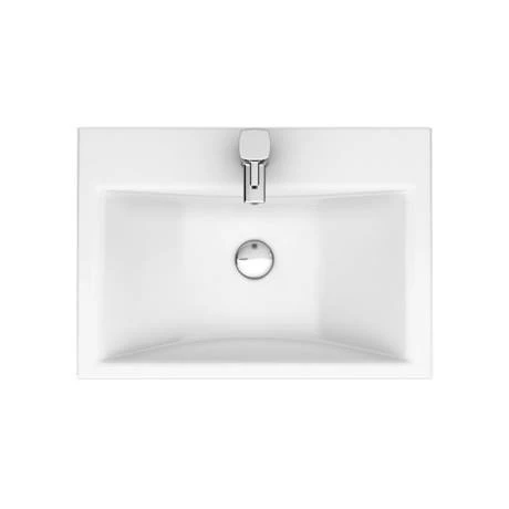 VTFW450_D7_460-1.jpg Nova Vanity Sink With Cabinet - 450mm Modern High Gloss White (Flat Packed) -Victorian Plumbing Shop VTFW450 D7 460 1