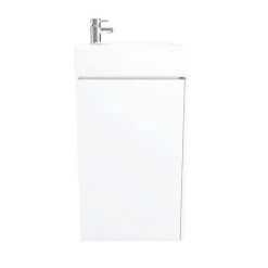 Nova Wall Mounted Vanity - 450mm Gloss White (Flat Packed) 3 Nova Wall Mounted Vanity - 450mm Gloss White (Flat Packed) -Victorian Plumbing Shop VTWW450 D6 460 1