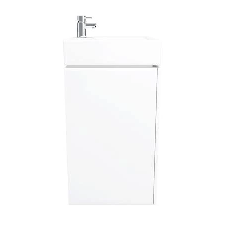 VTWW450_D6_460-1.jpg Nova Wall Mounted Vanity - 450mm Gloss White (Flat Packed) -Victorian Plumbing Shop VTWW450 D6 460 1