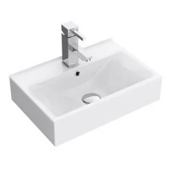 Nova Wall Mounted Vanity - 450mm Gloss White (Flat Packed) 5 Nova Wall Mounted Vanity - 450mm Gloss White (Flat Packed) -Victorian Plumbing Shop VTWW450 detail b 460 1
