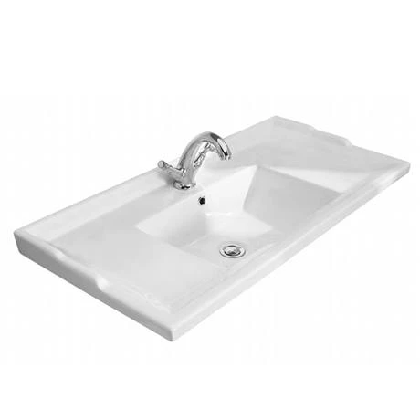 Y10DGRY1TH_d1_460.jpg York Traditional Dark Grey Bathroom Basin Unit (1020 x 470mm) - 1 Tap Hole -Victorian Plumbing Shop Y10DGRY1TH d1 460