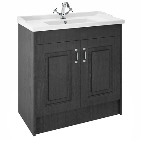 Y10DGRY1TH_p.jpg York Traditional Dark Grey Bathroom Basin Unit (1020 x 470mm) - 1 Tap Hole -Victorian Plumbing Shop Y10DGRY1TH p